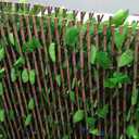 Expandable Fence Privacy Screen for Balcony Patio Outdoor,Decorative Faux Ivy Fencing Panel,Artificial Hedges (Single Sided Leaves)