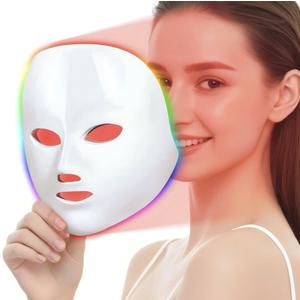 Red Light Mask for Face, 7 Modes Face Mask Light, 850nm Infrared & Red Light Masks, Light Skin Care At Home