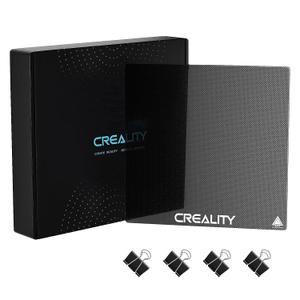 Creality Ender 3 Glass Bed 3D Printer Platform Upgraded Tempered Glass Plate Build Surface for Ender 3/Ender 3 Pro/Ender 3 Neo/Ender 3 V2 Neo/Ender 3 S1/Ender 5 Pro 235x235x4mm