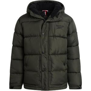 Reebok Boys Puffer Jacket - Heavyweight Wind & Water Resistant Hooded Boys Winter Jacket - Cozy Insulated Puffer Winter Coat (Green)