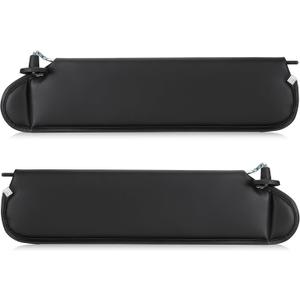 Left Driver & Right Passenger Side Black Sun Visor1 Pair Fit for Jeep Wrangler TJ 1997 1998 1999 2000 2001 2002 Sunvisor Replacement