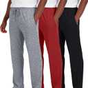 3 Pack Men's Pajama Pants Lounge Sleepwear PJ Comfy Bottoms with Pockets (XL)