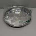 VAEHOLD Pantry Cabinet Lazy Susan Stainless Steel Black Spice Rack Turntable - Decorative Trays Storage Containers Organizer for Kitchen Cabinet, Snacks, Bathroom (12 inches) (Silver)