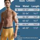 Men's Ultra Soft Boxer Briefs No Ride Up Underwear with 3D Pouch-High Elasticity&Breathable for All-Day Comfort (Medium, Black)