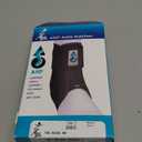 Med Spec ASO Ankle Stabilizer - Lace Up Ankle Brace for Sprained Ankle and Peroneal Tendonitis, Orthopedic Ankle Support for Men, Women, Adults, Teens and Kids, Sports Injury Recovery (Small, Black)