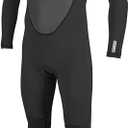 O'Neill Men's Reactor-2 3:2mm Back Zip Full Wetsuit, Lightweight Warmth and Flexibility for All Water Activities (Black, XL)
