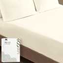 Mayfair Linen King Size Fitted Sheet - 100% Egyptian Cotton 600 Thread Count Deep Pocket King Size Fitted Sheet, Soft Sateen Weave Fitted Sheet, Fits Mattresses Up to 18"