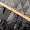 Dog Car Seat Cover for Back Seat, Dog Car Bed Cover with Hard Bottom, Backseat Extender Hammock for Mid-Sized Truck/SUV 8 Panels - Black