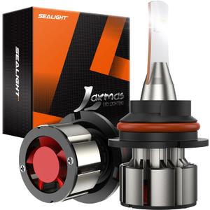 SEALIGHT 9007 LED Bulb, 36000LM 800% Brighter, HB5 Bulb 6500K Cool White, Plug-N-Play IP68 Waterproof, Pack of 2