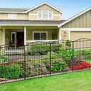 INJOPEXI Decorative Garden Fence 12 Panels 23.6ft (L)30in (H) Garden Fences with 12 Panels Rustproof Metal Wire No Dig Animal Barrier Fencing Rabbit Dog Fence for Yard Patio Outdoor - Without Gate