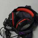 EKSA E1000 Gaming Headset, Computer Headphones with Noise Canceling Mic & RGB Light, 7.1 Surround Sound, Compatible with PC, PS4 PS5 Console, Laptop (Red)