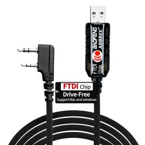 BAOFENG UV-5R FTDI USB Programming Cable for Ham Radio UV5R BF-F8HP 5RM UV-5G Plus K5PLUS DM32 UV32 AR-152 GM-15PRO GM21 UV-21R UV-17R GM-5RH,Support Windows,Mac,Ubuntu OS