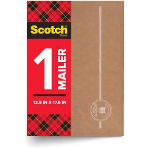 Scotch Curbside Recyclable Padded Mailers, 50 Pack, 12.5 x 17.5 in, Similar impact protection to traditional bubble mailers (CR-6-1)