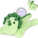 SuzziPals Heatable & Coolable Triceratops Plush, Microwavable Stuffed Animals Heating Pad for Period DIscomfort, Lavender Scented Dinosaur Stuffed Animal for Warm & Comfort, Plush Toys Gift for Kids