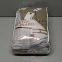 Double Layer Thick Burlap Viral Pinch Pleated Drapes 84 Inch Length 2 Panels Set for Living Room, Country Farmhouse Memory Trained Blackout Linen Curtains UV Blocking 40 x 84 Inches Tan Window Curtain