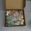 44 PCS Green Bear Cake Toppers - Mini 3D Bear BABY Letters Milk Bottle Green Gold Foam Balls Cake Toppers for Boy Girl Birthday Party Baby Shower Cake Decorations