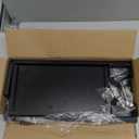 Spacrea clamp on Desk Shelf, 2 Tier Office Desk Shelves Organizer, Wood Desktop Supplies Storage Rack, Desk Organizers and Accessories (Black)