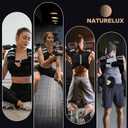 NATURELUX Weighted Vest Men or Women - 10lbs Weights with Reflective Stripe, Weighted Vest for Workout Equipment for Strength Training Running - Walking Weight Loss