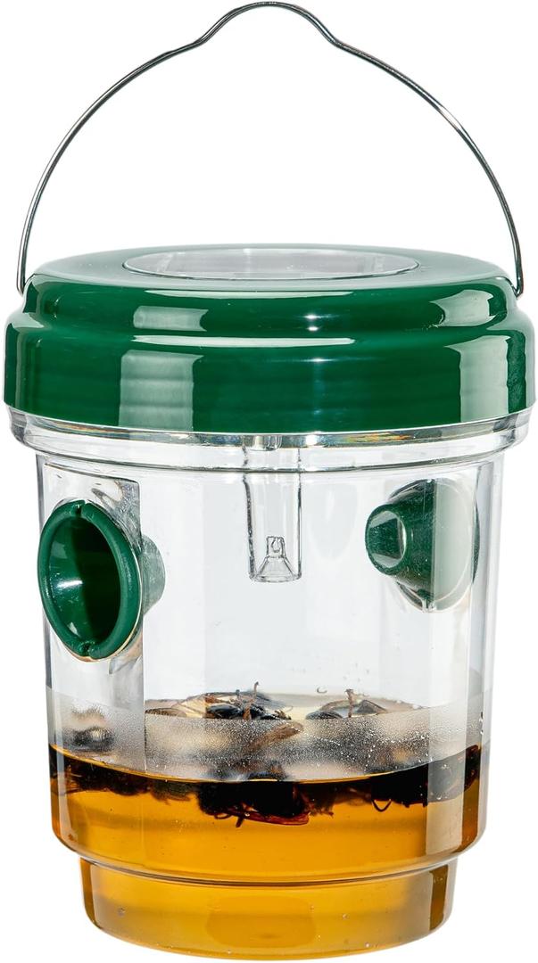 2 x 1pc Wasp Traps Outdoor Hanging, Solar Bee Traps for Outside, Carpenter Bees