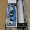 Aluminum Can Crusher, Heavy Duty Pneumatic Cylinder Soda Beer Can Crusher, Eco-Friendly Recycling Tool (Countertop Button Valve)