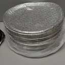 50 Pack 12 Inch Disposable Pizza Pans, Aluminum Pizza Pans, Round Pizza Pan Foil Focaccia Pan, Chocolate Cookies Cake Tin, Serving Platter Tray, Freezer & Oven Safe