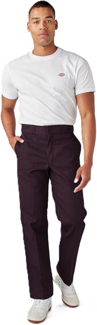 Dickies Men's Original 874 Work Pants (34W x 34L, Maroon)
