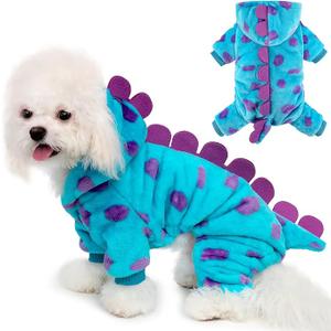 Dog Dinosaur Halloween Costume Funny Dog Halloween Costumes Cute Hoodie for Small Medium Large Dogs with 3D Spikes Design for Halloween S