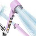 Filtered Shower Head with Handheld, High Pressure Water Flow and Multiple Spray Modes Shower Head with Filter, Power Wash for Hard Water, Showerhead with ON/OFF Switch for Pets Bath (Purple)