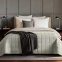 HomeSmart Weighted Blanket King Size 50lbs, The Heaviest Weighted Blanket, Fits Standard and California King Beds, Misty Grey, 88x104