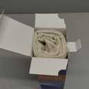 Decorative Linen Throw Pillow Covers 18x18 Set of 2 Solid handcrafted Striped Cushion Covers for Bed Soft Modern Farmhouse Neutral Pillowcase for Couch Bedroom Living Room Home Decor(Natural Beige)