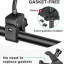 InnoGear Mic Stand Phone Holder, Flexible Gooseneck Mount Clamp for Microphone Boom Arm Tube Pipes Music Accessories for iPhone 16 15 14 13 12 MAX Pro Samsung Galaxy All Smartphones