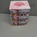 3 x 28 Pack Huggable Animal Valentine Cards + Heart Squishy Balls - 7 Animal Designs (Monkey/Panda/Lion) + 4 Colored Slow-Rebound Hearts, Interactive Valentine Exchange Gifts for Classroom & Party Favors