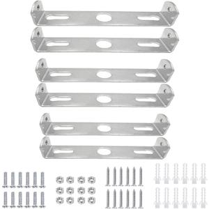 6 Packs Ceiling Light Mounting Bracket 4.13"-4.52" Light Fixture Mounting Bracket with Screws for Chandelier