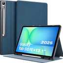 CoBak Case for Samsung Galaxy Tab S10 FE Plus 2025 13.1 inch, Smart Auto Wake/Sleep Cover with Anti-Slip Multi-Angle Stand and S Pen Holder for Galaxy Tab S10 FE+ (SM-X620/SM-X626B), Blue