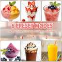 Slushie Machine for Home - 88oz Frozen Drink Maker Slushy Machine, 2-In-1 Soft Ice Cream Maker, 6 Preset Programs| Slushie, Cocktails, Frappés, Ice Cream, Smoothies, Milkshakes (Screen Version） (EXP 07/06/26)