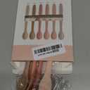 Silicone Baby Feeding Spoons, Training Spoon Self-feeding, First Stage Infant Soft-Tip Easy on Gums, Utensils Supplies, Dishwasher & Boil-proof, 6 Pack