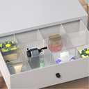 Onerbuy 8pcs Adjustable Grid Drawer Dividers DIY Plastic Closet Separator Tidy Organizer Container 32.5 * 7cm/ 12.8 * 2.8inch for Underwear Socks Belt Office Supplies(Transparent White)