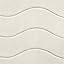 Memory Foam Coral Velvet Non Slip Bathroom Mat, 17W X 24L Inches (Beige Striped Pattern)