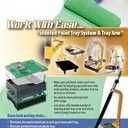 Paint Tray arm kit Includes 1 Jumbo Tray, 3 Jumbo Disposable Liners, 1 arm, 1 Cover.