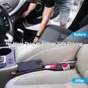 Car Seat Gap Filler Set of 2, 3IN1 Seat Side Gap Filler Plug with Storage Slot & Hook Function, Soft Foam Universal Fit Car SUV Truck Fill Gap Between Seats Console OrganizerNarrow Deep Brown