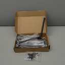 12 Pcs 8" Black Steel Floating Shelf Bracket Blind Shelf Supports - Hidden Brackets for Floating Wood Shelves - Concealed Blind Shelf Support  Screws and Wall Plugs Included