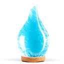 Porseme 280ml Essential Oil Diffuser Glass Color Changing Aroma Air Diffusers Aromatherapy Ultrasonic Cool Mist Humidifier 7 Running Hours Waterless Auto-off for Sleeping, Yoga, Office, Spa(Blue Wave)