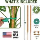 2 Pack 30 Inch Moss Pole for Plants, Moss Poles for Climbing Plants Monstera, Handmade Coco Coir Plant Pole, Monstera Plant Support for Plant Grow