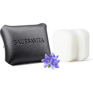 Car Air Freshener Diffuser Wild Bluebell Scented 2 Pack, Car Fresheners Vent Clip Leather Design, Car Diffuser Flower Scented for 30 days Long Lasting Black