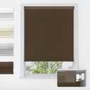 LazBlinds No Drill Cordless Cellular Shades, 25" W x 64" H, Dark Coffee | Blackout Fabric Protects Privacy, With Thermal Insulation & Noise Reduction, Safe Cordless Design for Kids & Pets