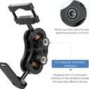 Radar Detector Mount Rearview Mirror Bracket,Aluminum Rearview Mirror Rod Mount Compatible for Uniden R7 R8 R8w (Only for R7 R8 R8w Radar Detector)