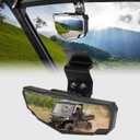 A & UTV PRO Center Rear View Mirror for 2015-2025 Can Am Defender, Rearview Mirror for 2015-2025 Polaris Ranger 1000 570 900 Accessories, 2017-2025 Can Am Defender Accessories, 1PC