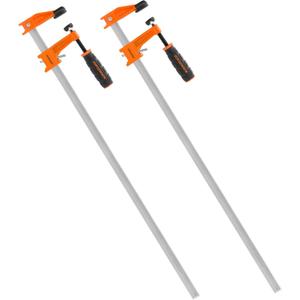 Jorgensen 2-pack Medium Duty Steel Bar Clamp Set with 600 lbs Load limit, 24-inch