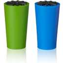 True Starburst: Silicone Bottle Silicone & Plastic Stoppers, 4 Cones, Multi Color,705