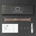 baozai Thin Band Compatible with Apple Watch Band 42mm 41mm 40mm 38mm, Women Slim Stainless Steel Wristband for Apple Watch Series 11-1/SE3/SE2/SE, Rose Gold